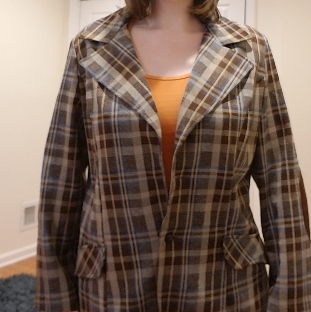 VINTAGE Plaid Sears blazer